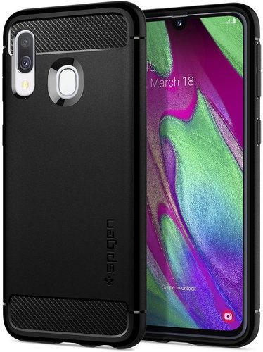 Spigen Rugged Armor Black Samsung Galaxy A40 - Handyhülle - Hauptbild