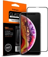 Üvegfólia Spigen Glass FC HD Black iPhone 11/ XR üvegfólia - Ochranné sklo