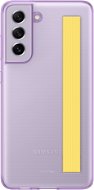 Samsung Galaxy S21 FE 5G Polopriehľadný zadný kryt s pútkom fialový - Kryt na mobil