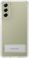 Samsung Galaxy S21 FE 5G Transparentes Backcover mit Standfuß transparent - Handyhülle