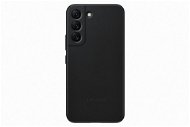 Samsung Galaxy S22 5G fekete bőr tok - Telefon tok