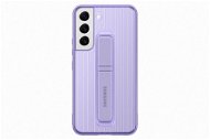 Samsung Galaxy S22 5G Hardened Protective Back Cover with Stand Purple - Phone Cover