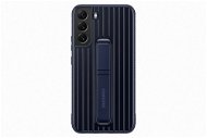 Samsung Galaxy S22+ 5G Hardened Protective Back Cover with Stand Navy Blue - Phone Cover