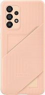 Samsung Galaxy A33 5G Back cover with card pocket peach - Phone Cover