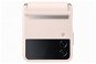 Samsung Galaxy Z Flip4 Leather back cover Flap peach - Phone Cover