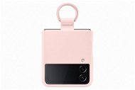 Samsung Galaxy Z Flip4 Silicone cover with finger holder pink - Phone Cover