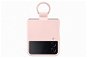Samsung Galaxy Z Flip4 Szilikon tok gyűrűvel - rózsaszín - Telefon tok