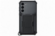 Phone Cover Samsung Galaxy S23+ Protective cover with removable accessory grip Black - Kryt na mobil