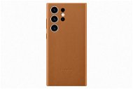 Samsung Galaxy S23 Ultra Leather Back Cover Camel - Phone Cover