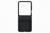 Phone Cover Samsung Galaxy Z Flip5 Zadní kryt z eko kůže černý - Kryt na mobil