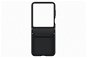 Handyhülle Samsung Galaxy Z Flip5 Back Cover aus Öko-Leder schwarz - Kryt na mobil