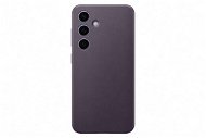 Samsung Galaxy S24 Dark Violet vegán bőrtok - Telefon tok