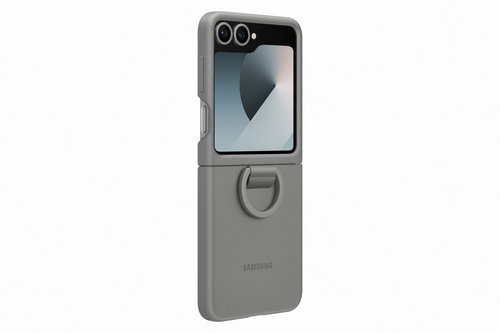 Samsung Galaxy Z Flip6 Silicone Back Cover Gray - Phone Cover - Main image