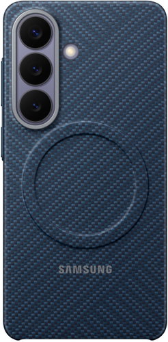 Samsung Galaxy S26 Carbon Handyhülle mit Magnet Dark Blue - Handyhülle - Hauptbild