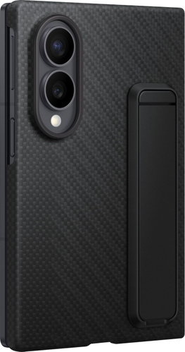 Samsung Galaxy Z Fold8 Karbonový kryt se stojánkem Black - Phone Cover - Main image