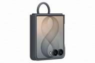Samsung Galaxy Z Flip8 Silikonový magnetický kryt s držákem na prst Graphite - Phone Cover
