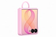 Samsung Galaxy Z Flip8 Silikonový magnetický kryt s držákem na prst Pink - Phone Cover