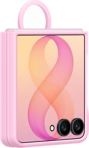 Samsung Galaxy Z Flip8 Silikonový magnetický kryt s držákem na prst Pink Main image Samsung Galaxy Z Flip8 Silikonový magnetický kryt s držákem na prst Pink - Phone Cover - Main image