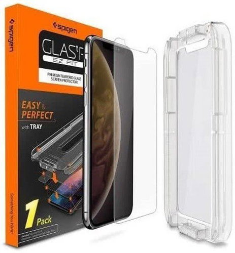 Spigen Glas.tR EZ Fit iPhone XR - Glass Screen Protector - Main image