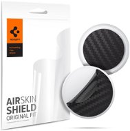 Spigen AirSkin Shield HD 4 Pack Carbon Black Apple AirTag - Ochranná fólia