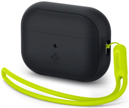 Spigen Case Silicone Fit Black Strap Phantom Green AirPods Pro (2nd Gen) - Kopfhörer-Hülle - Hauptbild