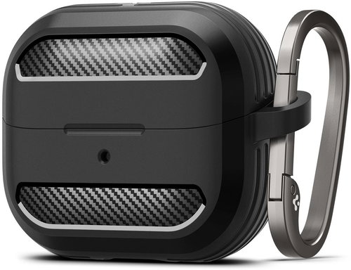 Spigen Rugged Armor Matte Black Samsung Galaxy Buds 3 Pro/3 - Kopfhörer-Hülle - Hauptbild