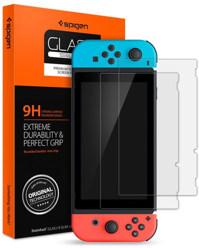 Spigen Glas.tR Slim 2 Pack Nintendo Switch - Glass Screen Protector - Main image