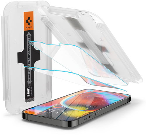Spigen tR EZ Fit 2 Pack Transparency iPhone 13 Pro/13/14/16e - Ochranné sklo - Hlavní obrázek