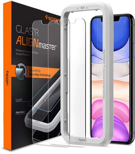Spigen Align Glas.tR 2 pack iPhone 11/XR - Glass Screen Protector - Main image