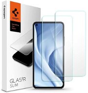Ochranné sklo Spigen Glas tR Slim 2 Pack Xiaomi Mi 11 Lite/Xiaomi Mi 11 Lite 5G - Ochranné sklo