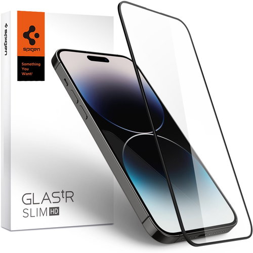 Spigen tR Slim HD 1 Pack FC Black iPhone 14 Pro Max - Glass Screen Protector - Main image
