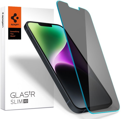 Spigen tR Slim HD Anti-Glare/Privacy 1 Pack iPhone 14/iPhone 13 Pro/iPhone 13/16e - Glass Screen Protector - Main image