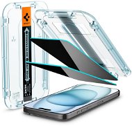 Spigen Glass tR EZ Fit HD Privacy 1 Pack iPhone 15 - Ochranné sklo