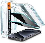 Spigen Glass tR EZ Fit HD Privacy 1 Pack iPhone 15 Pro üvegfólia - Üvegfólia