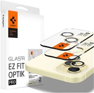 Spigen Glass tR EZ Fit Optik Pro 2 Pack Yellow iPhone 15/15 Plus/14/14 Plus - Schutzglas