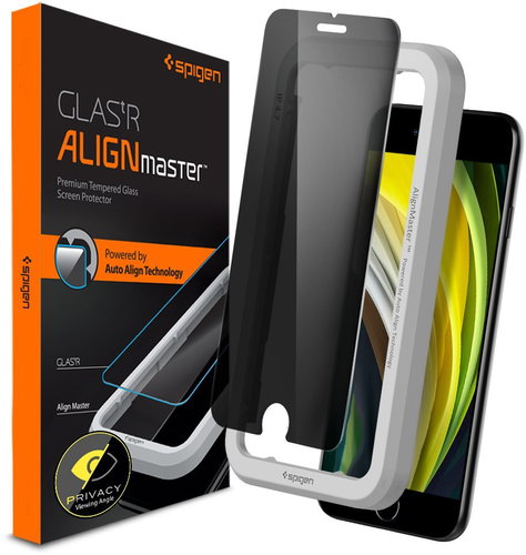 Spigen AlignMaster Glas.tR Privacy iPhone 8/7 - Schutzglas - Hauptbild