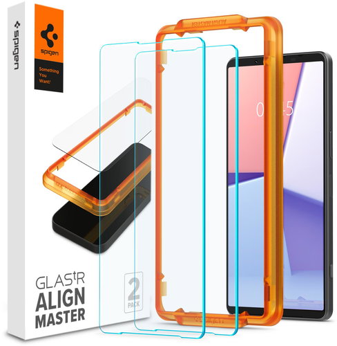 Spigen Glass tR AlignMaster 2 Pack Sony Xperia 1 VI - Glass Screen Protector - Main image