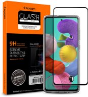 Spigen Glass FC Black Samsung Galaxy A51 - Ochranné sklo