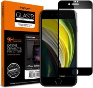 Spigen Glass FC HD Black iPhone SE 2022/SE 2020/8/7 - Schutzglas
