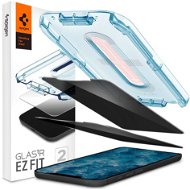 Glass Screen Protector Spigen Glas tR EZ Fit Privacy, 2-Pack, iPhone 12/iPhone 12 Pro - Ochranné sklo