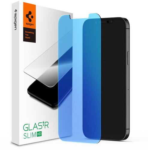 Spigen Glas tR AntiBlue HD 1 Pack iPhone 12 Pro Max - Üvegfólia - Fő fotó