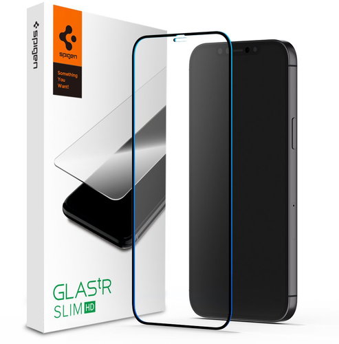 Spigen Glass FC Black HD 1 Pack für iPhone 12 mini - Schutzglas - Hauptbild
