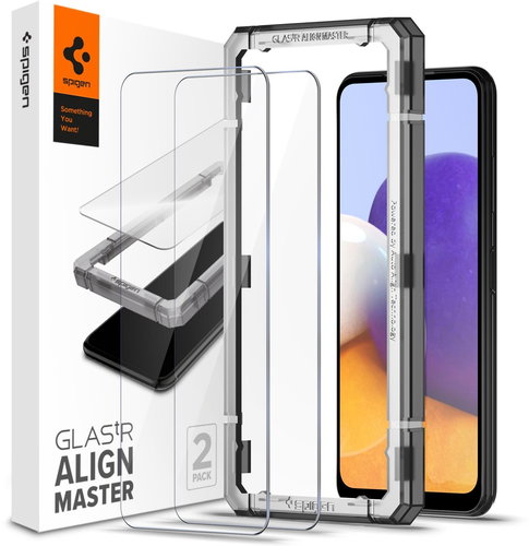 Spigen AlignMaster 2 Pack Samsung Galaxy A22 5G - Glass Screen Protector - Main image