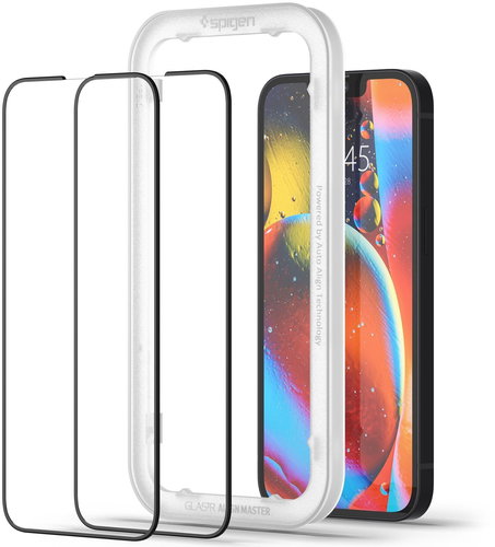 Spigen tR Align Master Black 2 Pack iPhone 13 mini - Glass Screen Protector - Main image