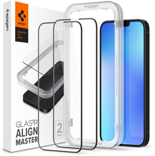 Spigen tR Align Master 2 Pack FC Black iPhone 14/13 Pro/13/16e - Ochranné sklo - Hlavní obrázek