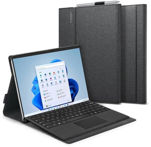 Spigen Stand Folio Gray Microsoft Surface Pro 8/9 - Pouzdro na notebook - Hlavní obrázek