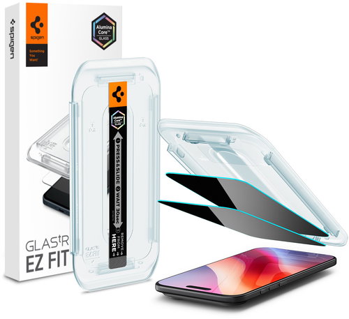 Spigen Glass tR EZ Fit Privacy 2 Pack Transparency iPhone Air - Schutzglas - Hauptbild