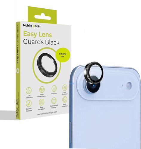 Mobile Origin Easy Lens Guards, black - iPhone Air - Objektiv-Schutzglas - Hauptbild