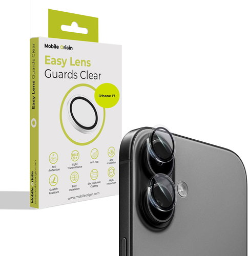 Mobile Origin Easy Lens Guards, clear - iPhone 17 - Objektiv-Schutzglas - Hauptbild