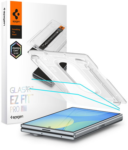 Spigen Glass tR EZ Fit Pro HD 2 Pack Samsung Galaxy Z Fold 8 - Glass Screen Protector - Main image